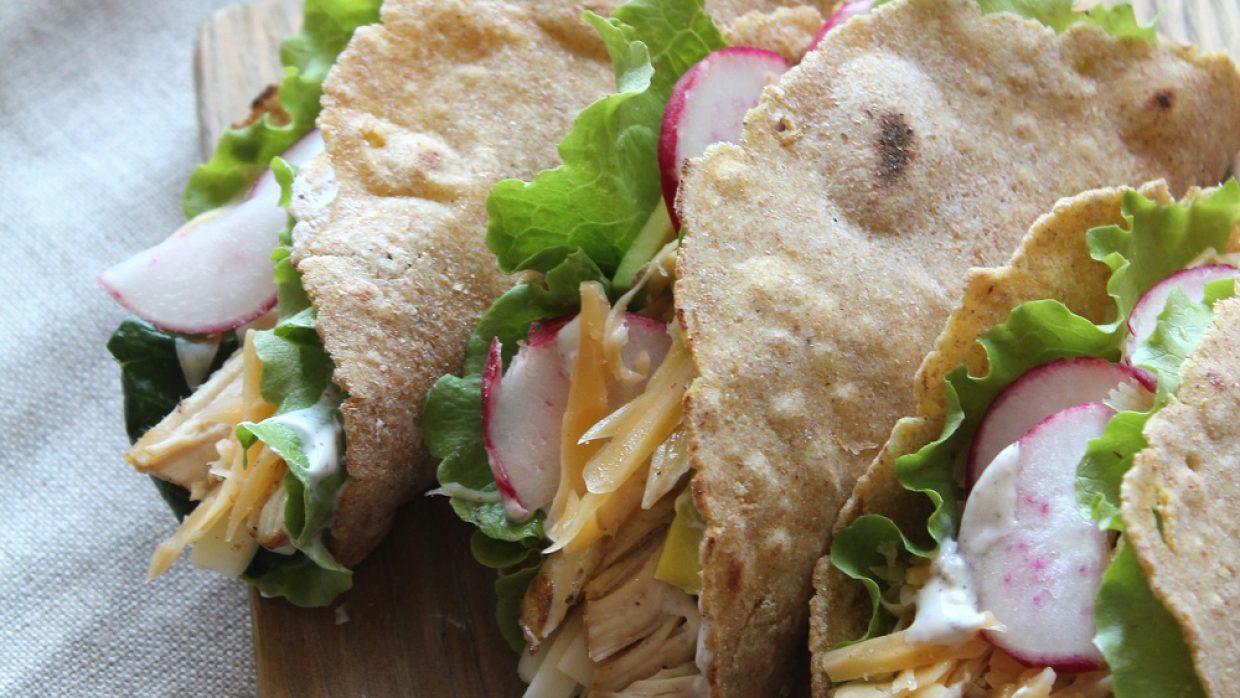 Tacos con panna acida di kefir