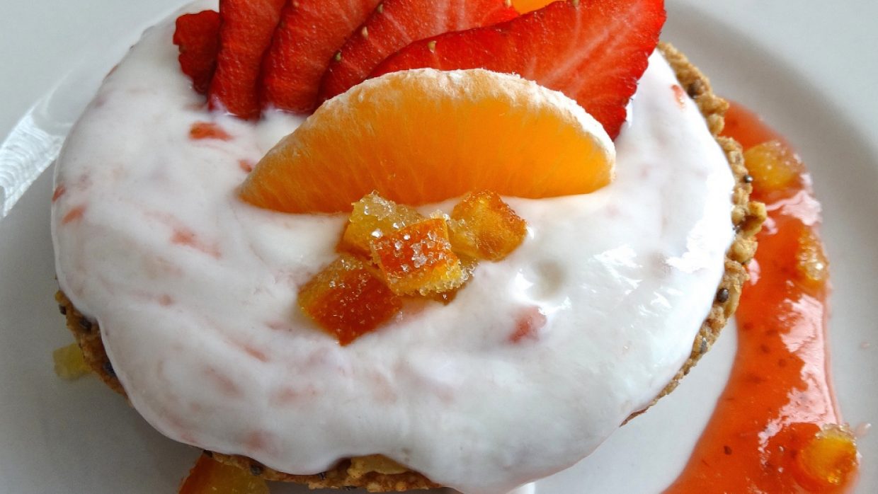 Kefir di latte alla vaniglia e arance