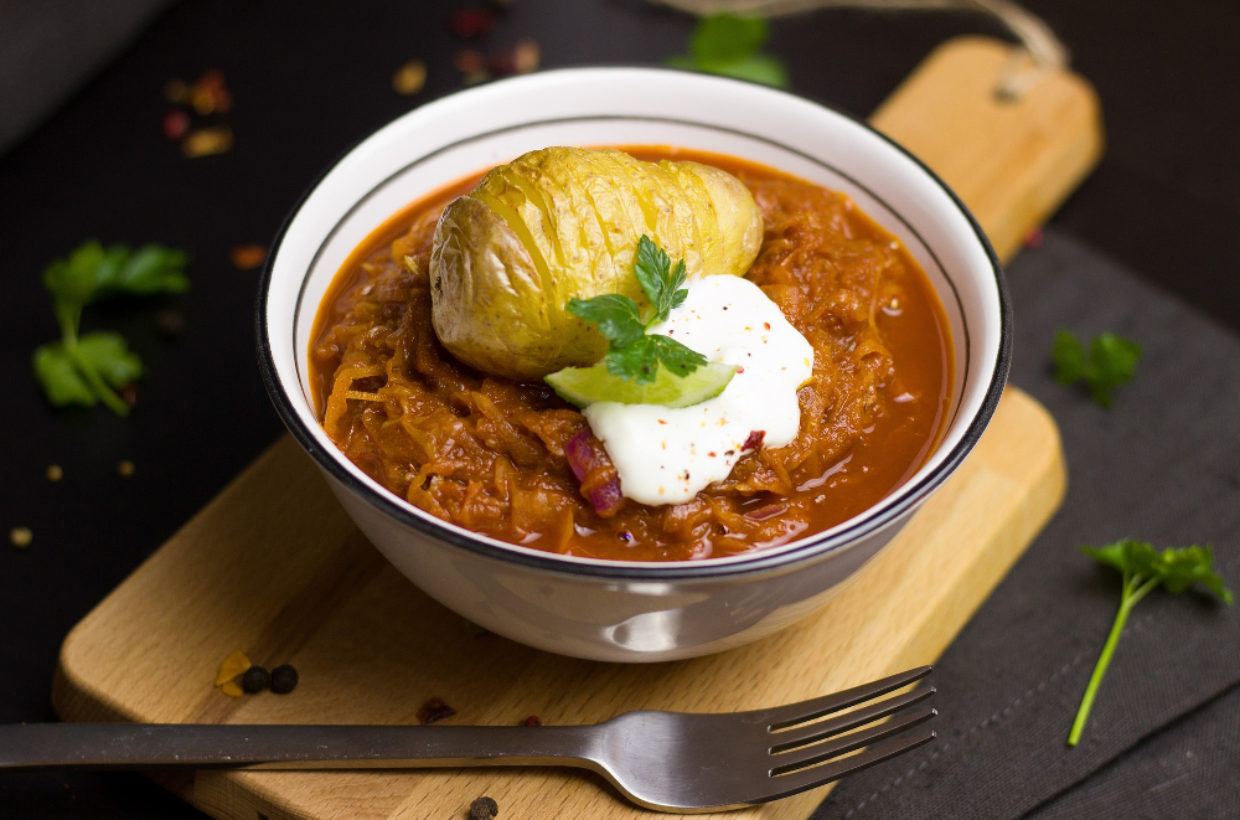 Bigos con kefir di latte (versione vgetariana)