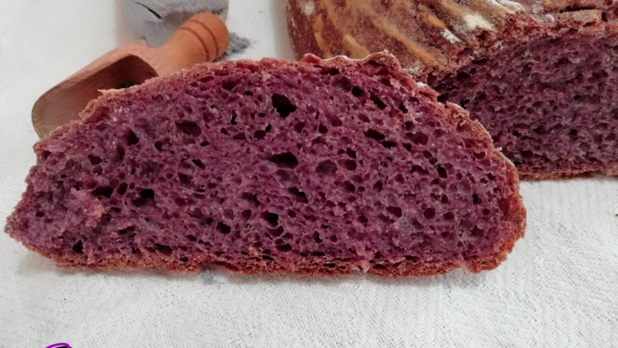 Pane viola al kefir di latte